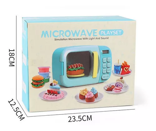 GENERICO Juguete Microondas Electrodoméstico Mini Simulación Cocina Niños