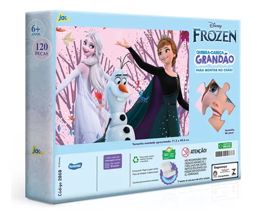 Quebra Cabeça Disney Grandão 120 Peças Frozen - Toyster 2868