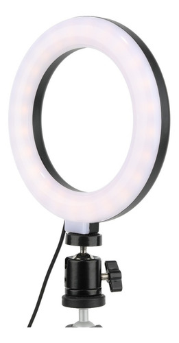 Imagen 3 de 5 de Aro De Luz Led Vivitar 6 Conector Usb Con Trípode Y Soporte