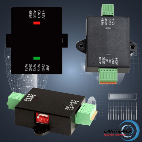 Imagen 3 de 10 de Conversor Rs485 A Wiegand Wr485 Zkteco Para C2-260