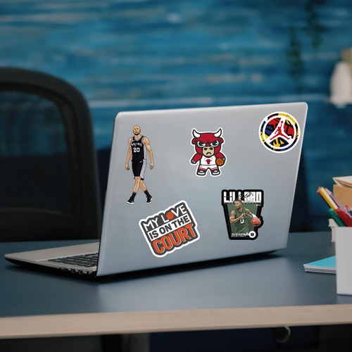 Stickers De Basquet Nba Mix 02 Premium Para Termos O Celus