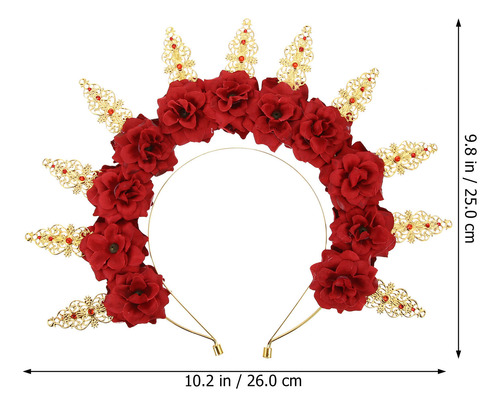 Tiaras De Boda Para Novia Con Corona De Flores De Doble Capa
