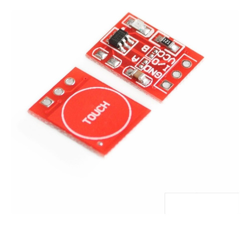 Modulo Tactil Capacitivo Ttp223 Boton Sensor Touch Rojo 