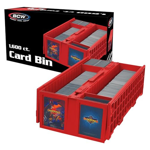 Caja Alm. Cartas Bcw - Roja (hasta 1600 Cartas)