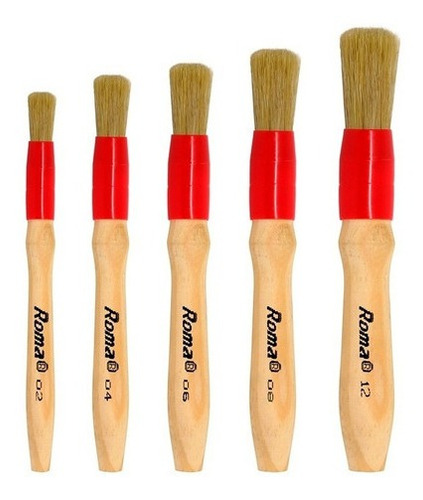 Pinceis Nº 2, 4, 6, 8, 12, 24 - Trincha Gold 2,5 - Roma