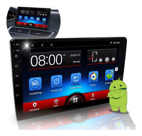 Multimidia Carplay Android -auto 7pol Qled 2gb-32gb