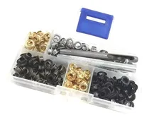 Comprar Ojetes De Bronce 5 Mm 4 Col. Kit 200 Sets + Herramientas 