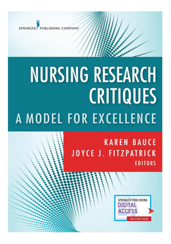 Libro: Nursing Research Critiques: A Model For Excellence