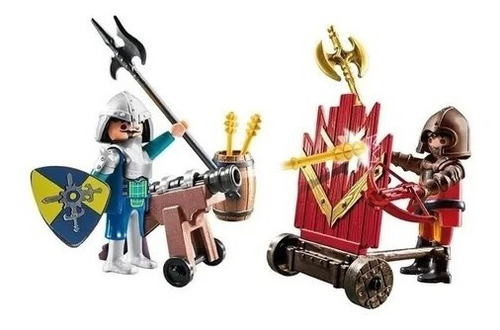 Imagen 4 de 7 de Playmobil Novelmore Duelo De Caballeros Con Cañon 70503 Pack