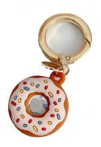Funda C/anillo Llavero Para Apple Air Tag / Protección Caida Color Baby Pink