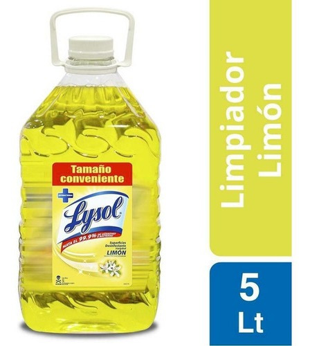 Limpiador Líquido Desinfectante Limón 5lts Lysol