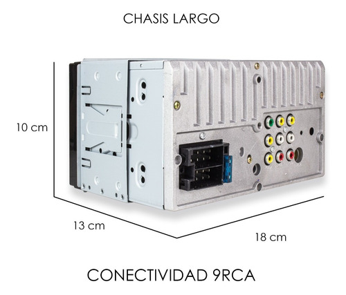 Imagen 8 de 8 de Autoestereo Pantalla Tactil 7 Mirror Link Bluetooth Steelpro
