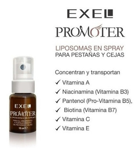 Imagen 2 de 5 de Promoter Crecimiento De Pestañas Exel Profesional 15 Ml