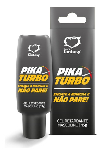 Gel Pika Turbo Retardante Masculino 15g Sexy Fantasy