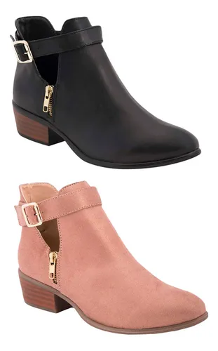 Bota Texano Kit Pink By Price Shoes Negro rosa Mujer 873 Env o