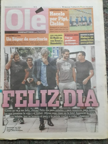 Diario Ole 8 Marzo 2017 