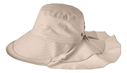 Sombrero Safari Para Mujer, Con Protección Uv, Ala Ancha, Pl