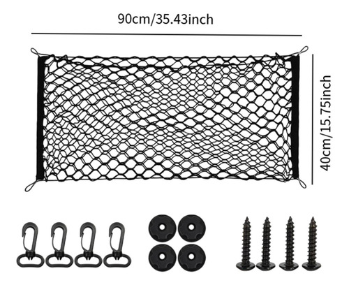 Red De Carga Trasera Genérica Para Almacenamiento 90cmx40cm
