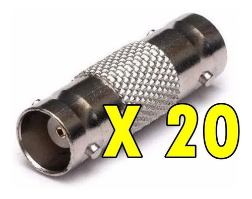 Pack 20 Coplas Bnc Union Adaptador Conector Hembra Hembra
