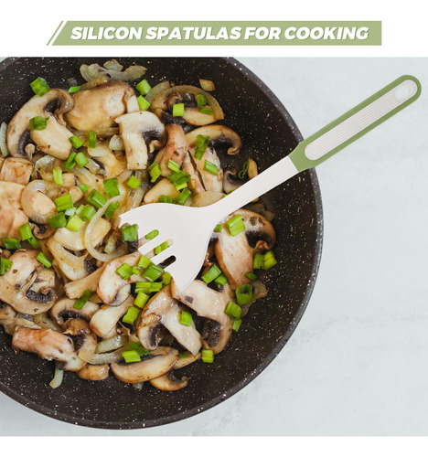 Espátula De Silicona Para Cocinar Espátula Giratoria Ranurad