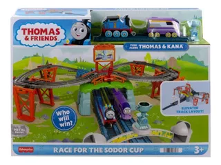Thomas Friends Race For The Sodor Cup Track Set Tren Carrera