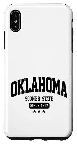 Funda Para iPhone XS Max Vintage Oklahoma Sooner State At-02