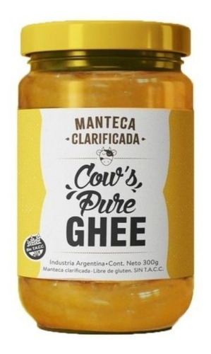 Ghee Manteca Clarificada Cows Pure Sri Sri 300g Sin Tacc