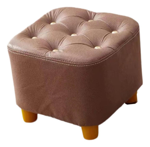 Reposapiés Pequeño, Taburete Otomano, Creativo, Marrón