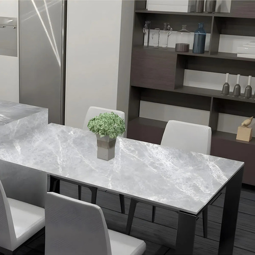 Mármol De Pvc Autoadherible Brillante En Rollo 1.8m2 Patrón De Mármol Autoadherible Papel Tapiz Cocina Baño Pared