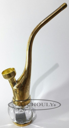 Imagen 2 de 2 de Pipa De Agua Mini 17.5 Cm. Altura Bronce/acrílico. Cap. Fed.
