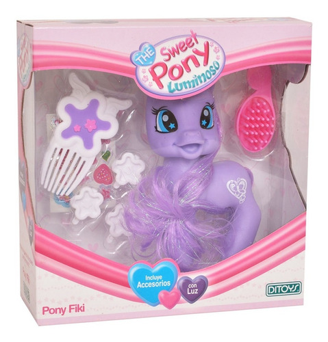 Muñeca The Sweet Pony Fiki Luminoso Con Accesorios Ditoys