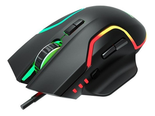 Imagen 2 de 4 de Mouse de juego Philips SPK9525 negro
