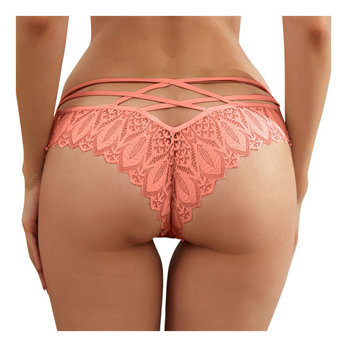 Lencería M Para Mujer, Calzoncillos De Encaje Con Tanga 5011