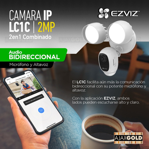 Imagen 7 de 10 de Camara Ip Ezviz Full Hd 1080p Exterior Alarma Sirena Luz Led