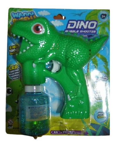 Dinosaurio Pistola Luz Sonido Crea Burbuja 4 Añosamas