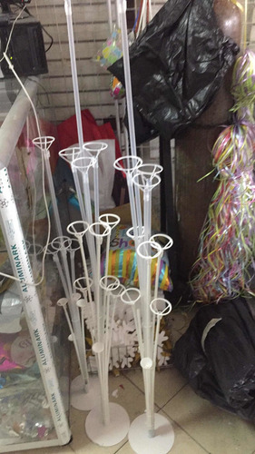 Base Para Globo + 10 Globos Crome R12