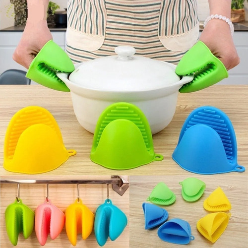Imagen 4 de 10 de Manopla Agarradera De Silicona Para Horno X Unidad