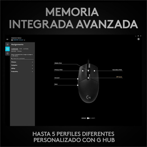 Mouse gamer de juego Logitech Pro Series G Pro Hero negro
