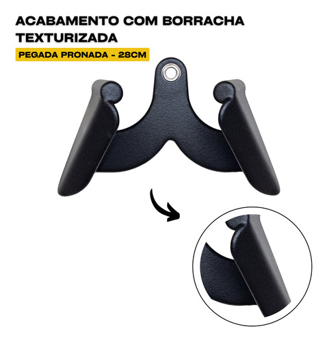 Kit 5 Puxadores Anatômicos Injetado Com Suporte De Parede