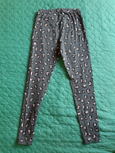 Leggings Animal Print Gris De Niña Cat & Jack Talla L 10/12 (Usado)