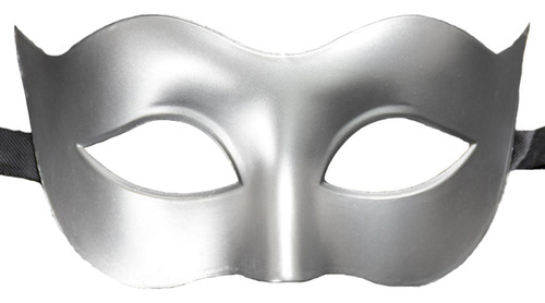 Máscara De Ojos De Media Cara Silver Masquerade Para Hombre,