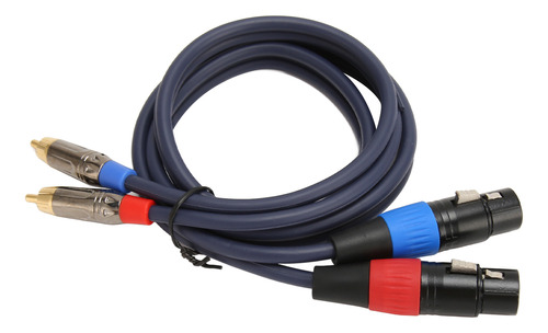 2 Cables Xlr Hembra A 2 Cables Profesionales Duales Chapados