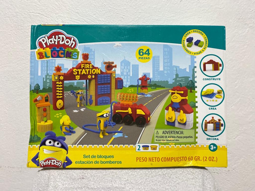 Play Doh Blocks Set Construcion Estacion De Bomberos