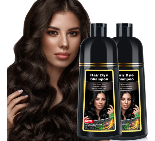 Kaisasa 2 Pzs Shampoo Para Cubrir Canas Y Teñir El Cabello