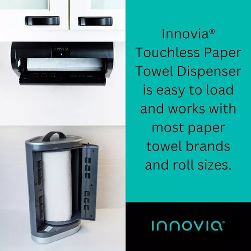 Innovia Dispensador automático de toallas de papel. Tecnología sin  contacto. Funciona con la mayoría de marcas y tamaños de toallas de papel.  Dispensa el número… [Video] [Video]