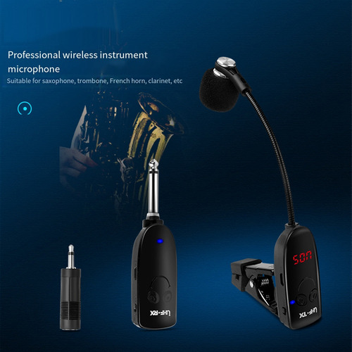Instrumentos Sem Fio Microfone Para Saxofone Receptor Sem F