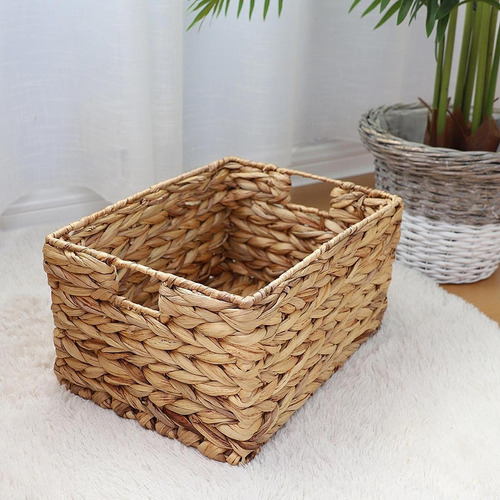 Cesta De Armazenamento Artesanal, Organizador De Grande