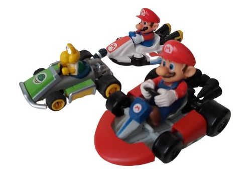 Mario Bros Kart Y Yoshi Pull Speed Lote 3 (Usado)