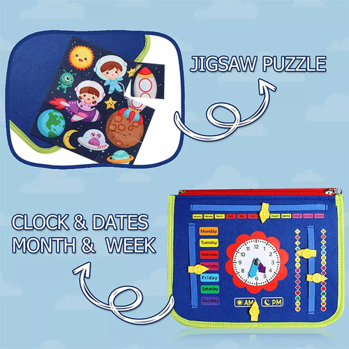 Lc Set Juguetes Sensoriales Busy Board Para Niños Autistas