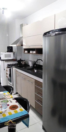 Imagem 13 de 22 de Flat Com 1 Dormitório À Venda, 41 M² Por R$ 240.000,00 - Ocian - Praia Grande/sp - Fl0007